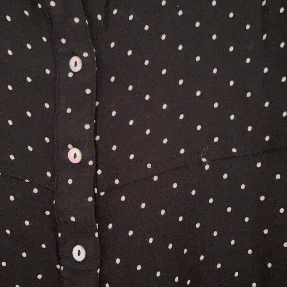 Long Sleeved Button Down Mini Dress - Picture 4 of 4